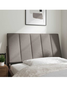 Cuscino Testiera Hanko Tortora 100 cm in Tessuto