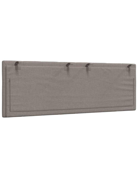 Cuscino Testiera Hanko Tortora 120 cm in Tessuto