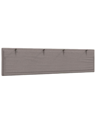 Cuscino Testiera Hanko Tortora 200 cm in Tessuto