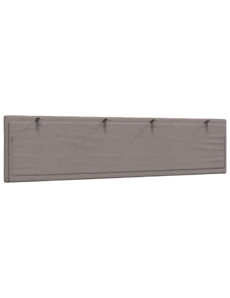 Cuscino Testiera Hanko Tortora 200 cm in Tessuto