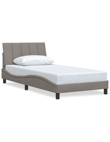 Giroletto senza Materasso Hanko Tortora 100x200 cm in Tessuto