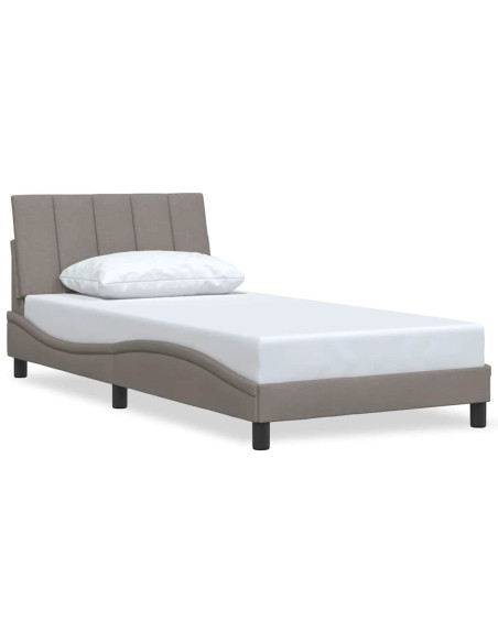 Giroletto senza Materasso Hanko Tortora 100x200 cm in Tessuto