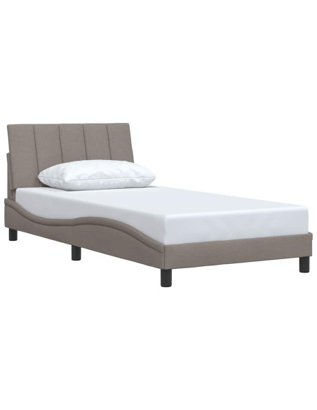 Giroletto senza Materasso Hanko Tortora 100x200 cm in Tessuto
