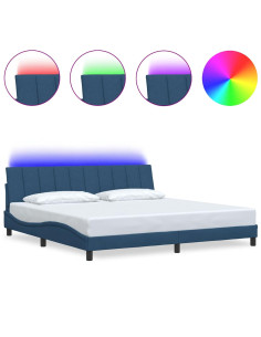 Giroletto senza Materasso Hanko Blu 200x200 cm in Tessuto 2