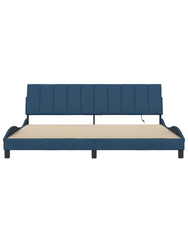 Giroletto senza Materasso Hanko Blu 200x200 cm in Tessuto
