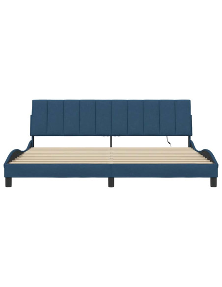 Giroletto senza Materasso Hanko Blu 200x200 cm in Tessuto