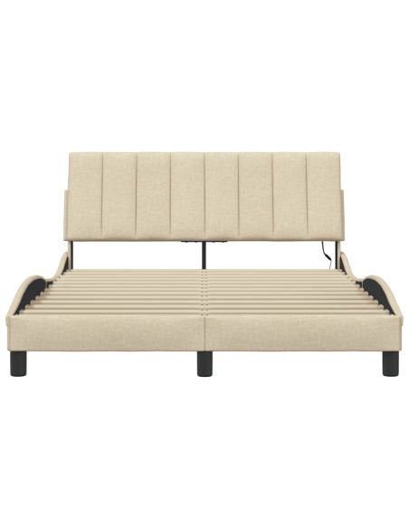 Giroletto senza Materasso Hanko Crema 120x200 cm Tessuto