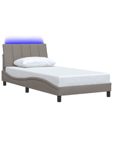 Giroletto senza Materasso Hanko Tortora 100x200 cm in Tessuto
