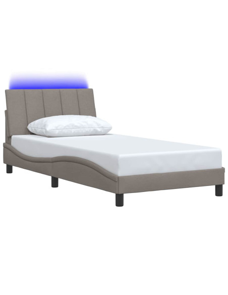 Giroletto senza Materasso Hanko Tortora 100x200 cm in Tessuto