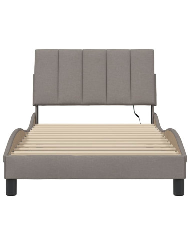 Giroletto senza Materasso Hanko Tortora 100x200 cm in Tessuto