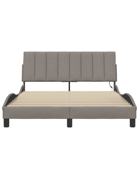 Giroletto senza Materasso Hanko Tortora 120x200 cm Tessuto
