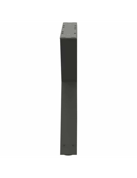 Gambe per tavolino 2 pz Antracite 50x(42-43,3) cm Acciaio