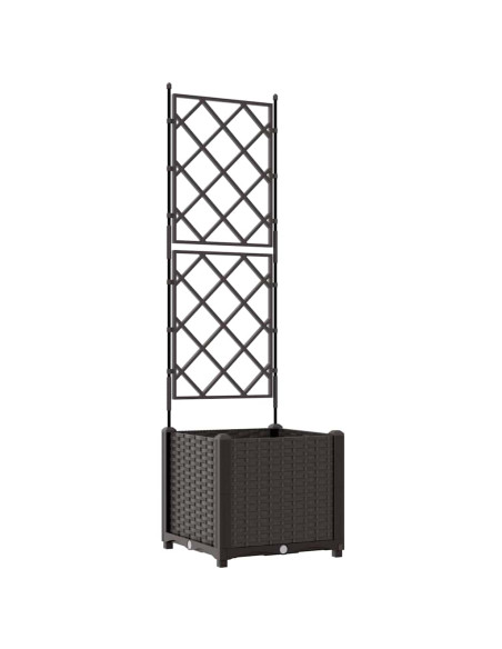 Vaso da giardino Marrone 40 x 40 x 143 cm PP
