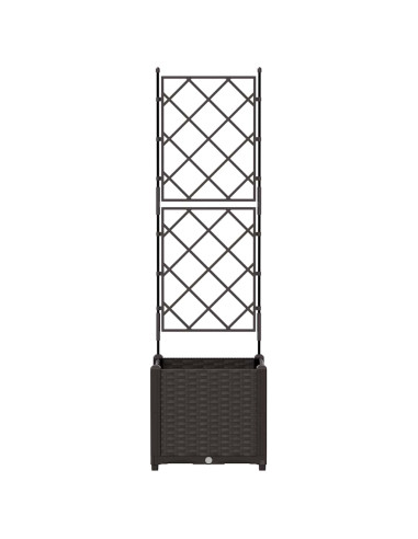 Vaso da giardino Marrone 40 x 40 x 143 cm PP