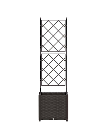 Vaso da giardino Marrone 40 x 40 x 143 cm PP