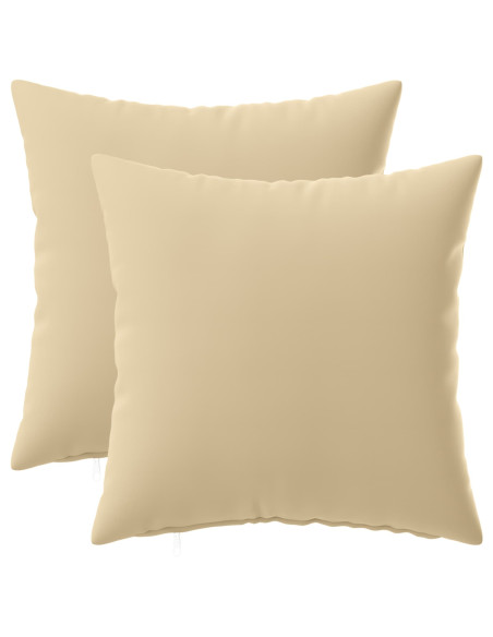 Federa 2 pcs HEERLEN Beige 40 x 40 cm Poliestere