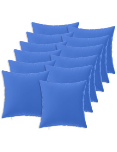Federa 12 pcs HEERLEN Blu Reale 40 x 40 cm Poliestere