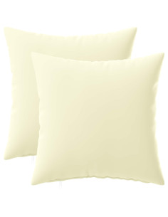 Federa 2 pcs HEERLEN Crema 40 x 40 cm Poliestere