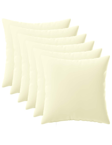 Federa 6 pcs HEERLEN Crema 40 x 40 cm Poliestere