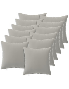 Federa 12 pcs HEERLEN Grigio 40 x 40 cm Poliestere