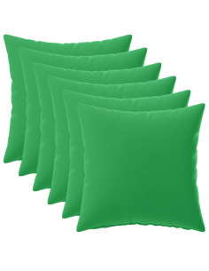 Federa 6 pcs HEERLEN Verde 40 x 40 cm Poliestere