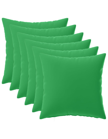 Federa 6 pcs HEERLEN Verde 40 x 40 cm Poliestere