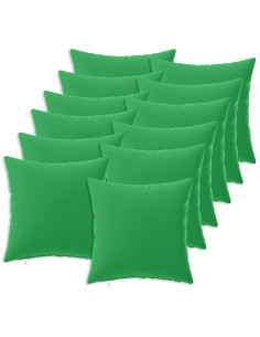 Federa 12 pcs HEERLEN Verde 40 x 40 cm Poliestere