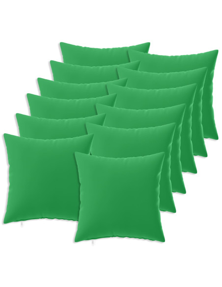 Federa 12 pcs HEERLEN Verde 40 x 40 cm Poliestere