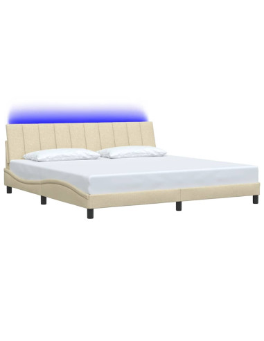 Giroletto senza Materasso Hanko Crema 200x200 cm in Tessuto