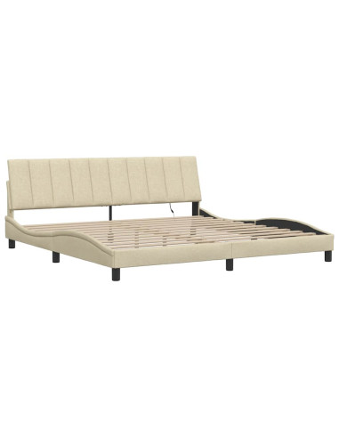 Giroletto senza Materasso Hanko Crema 200x200 cm in Tessuto