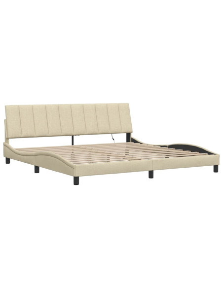 Giroletto senza Materasso Hanko Crema 200x200 cm in Tessuto