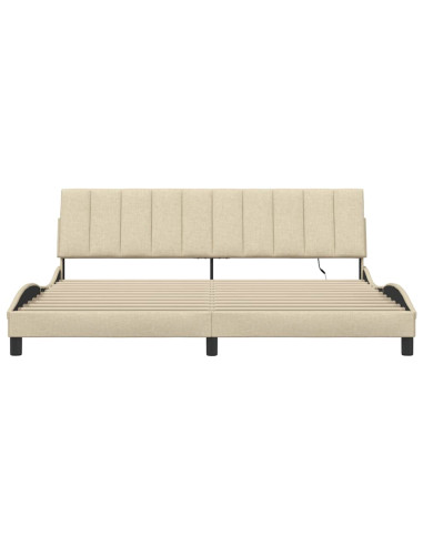 Giroletto senza Materasso Hanko Crema 200x200 cm in Tessuto