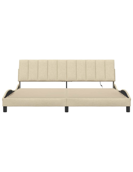 Giroletto senza Materasso Hanko Crema 200x200 cm in Tessuto