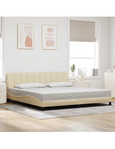 Giroletto senza Materasso Hanko Crema 200x200 cm in Tessuto
