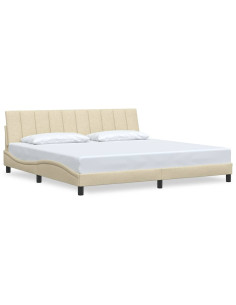 Giroletto senza Materasso Hanko Crema 200x200 cm in Tessuto 2