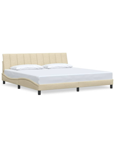 Giroletto senza Materasso Hanko Crema 200x200 cm in Tessuto