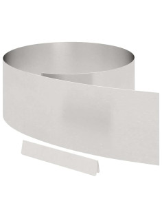 Bordura per Prato 450 x 0,05 x 25 cm Acciaio inossidabile 2