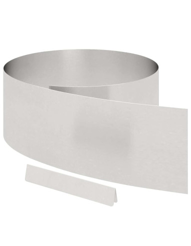 Bordura per Prato 450 x 0,05 x 25 cm Acciaio inossidabile