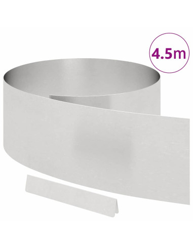 Bordura per Prato 450 x 0,05 x 25 cm Acciaio inossidabile