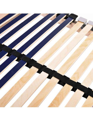 Base a doghe Marrone 70 x 190 cm Legno massello di faggio