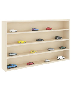 Vetrina a muro A parete Beige 60 x 8,5 x 37 cm 2