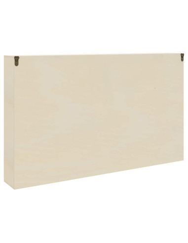 Vetrina a muro A parete Beige 60 x 8,5 x 37 cm