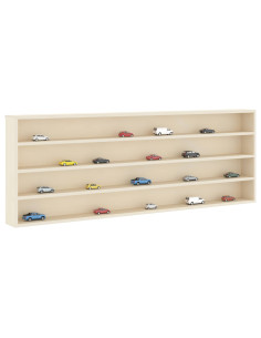 Vetrina a muro A parete Beige 100 x 8,5 x 36 cm 2