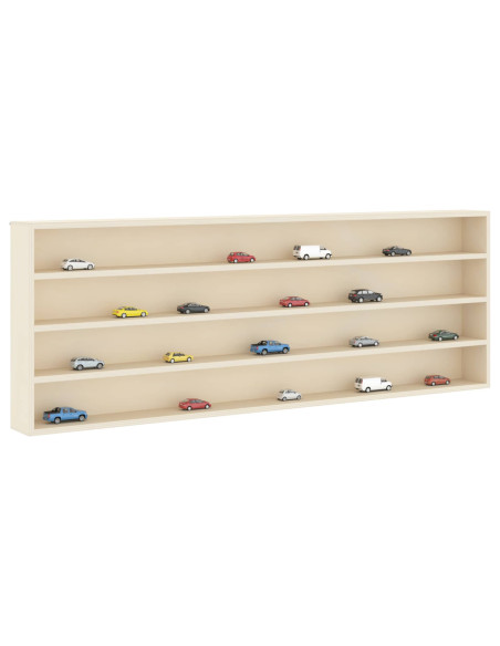 Vetrina a muro A parete Beige 100 x 8,5 x 36 cm