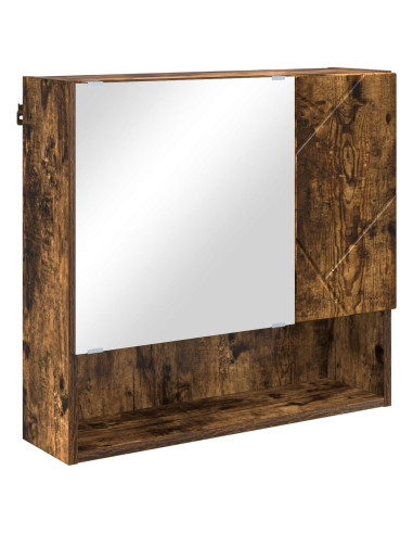 Mobiletto per specchio Rovere fumé 59 x 17 x 55 cm