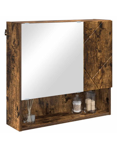Mobiletto per specchio Rovere fumé 59 x 17 x 55 cm
