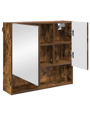 Mobiletto per specchio Rovere fumé 59 x 17 x 55 cm