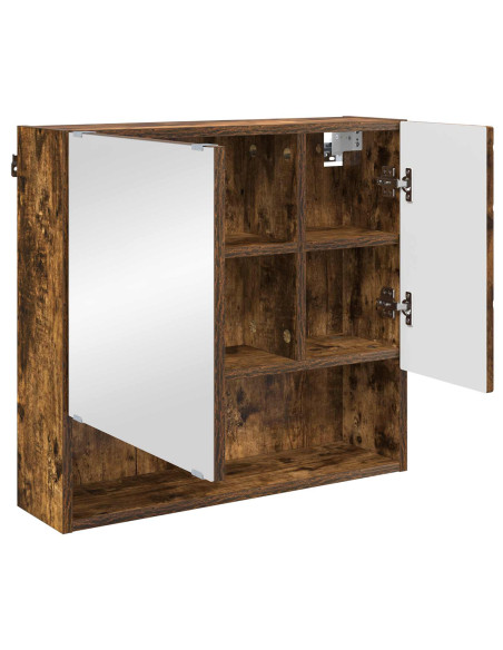 Mobiletto per specchio Rovere fumé 59 x 17 x 55 cm
