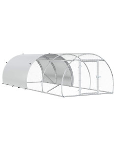 Pollaio Argento 400 x 150 x 100 cm Acciaio zincato