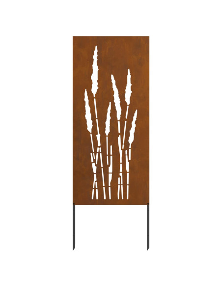 Schermo per privacy in giardino Floreale Ruggine 50 x 140 cm